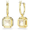 Swarovski øredobber Millenia drop earrings Square cut, Caramel, Gold-tone plated - 5731148
