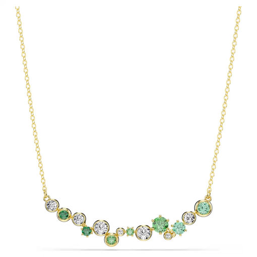 Swarovski smykke Constella necklace Mixed cuts, Green, Gold-tone plated - 5732247