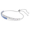 Swarovski armbånd Matrix Tennis bracelet Mixed cuts, Blue, Rhodium plated - 5732266