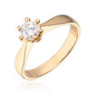 Forlovelsesring Margrete med Oval Lab Grown diamant i 1,00 ct og River (D) -VS1 - LAB16116100RVGU