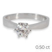 Forlovelsesring Margrete med Oval Lab Grown diamant i 0,40 ct og River (D) -VS1 - LAB1611640RVHV