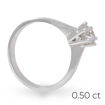 Forlovelsesring Margrete med Oval Lab Grown diamant i 0,40 ct og River (D) -VS1 - LAB1611640RVHV
