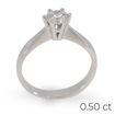 Forlovelsesring Margrete med Oval Lab Grown diamant i 0,40 ct og River (D) -VS1 - LAB1611640RVHV