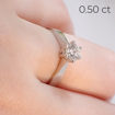 Forlovelsesring Margrete med Oval Lab Grown diamant i 0,40 ct og River (D) -VS1 - LAB1611640RVHV