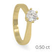 Forlovelsesring Margrete med Oval Lab Grown diamant i 0,40 ct og River (D) -VS1 - LAB1611640RVGU