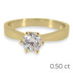 Forlovelsesring Margrete med Oval Lab Grown diamant i 0,40 ct og River (D) -VS1 - LAB1611640RVGU