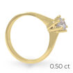 Forlovelsesring Margrete med Oval Lab Grown diamant i 0,40 ct og River (D) -VS1 - LAB1611640RVGU