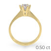 Forlovelsesring Margrete med Oval Lab Grown diamant i 0,40 ct og River (D) -VS1 - LAB1611640RVGU