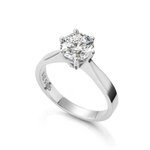 Forlovelsesring Margrete med Lab Grown diamant i 3,00 ct og River (D) -VS1 - LAB16116300RVHV