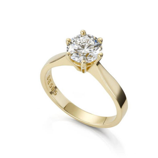 Forlovelsesring Margrete med Lab Grown diamant i 3,00 ct og River (D) -VS1 - LAB16116300RVGU