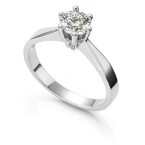 Forlovelsesring Margrete med Oval Lab Grown diamant i 0,70 ct og River (D) -VS1 - LAB1611670RVHV