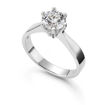 Forlovelsesring Margrete med Oval Lab Grown diamant i 1,00 ct og River (D) -VS1 - LAB16116100RVHV