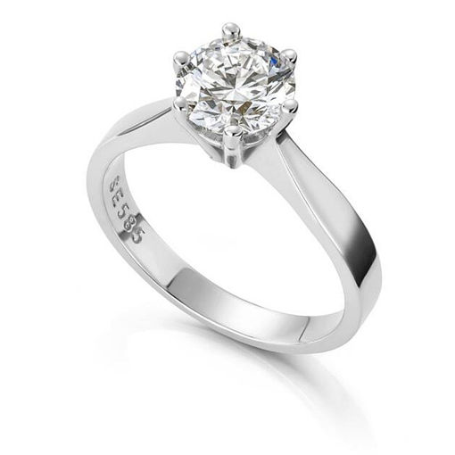 Forlovelsesring Margrete med Oval Lab Grown diamant i 1,50 ct og River (D) -VS1 - LAB16116150RVHV