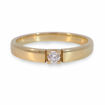Alliansering i 14 karat gult gull med diamant - 85010050