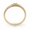 Alliansering i 14 karat gult gull med diamant - 85010050