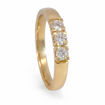 Forlovelsesring diamantring Iselin 3x0,10 ct TW-Si i gult gull - 85030100