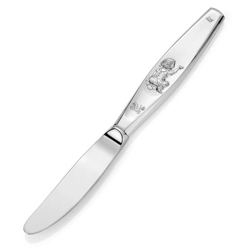 Barnekniv i sølv, til pike "Du som metter liten fugl" - 9707