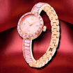 Swarovski klokke Matrix Bangle watch Swiss Made, Crystal bracelet, Pink, Rose gold-tone finish - 5679890