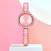 Swarovski klokke Matrix Bangle watch Swiss Made, Crystal bracelet, Pink, Rose gold-tone finish - 5679890