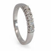 Forlovelsesring diamantring Iselin 5x0,07 ct TW-Si i hvitt gull -8505070