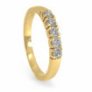 Alliansering i 14 karat gult gull med diamanter - 85050700