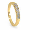 Forlovelsesring diamantring  Iselin 5x0,07 ct TW-Si i gult gull - 85050700