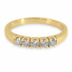 Alliansering i 14 karat gult gull med diamanter - 85050700