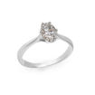 Forlovelsesring med Oval Lab Grown diamant i 0.72 ct og River (D) -VS1 - LG072HG