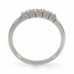 Iselin alliansering i hvitt gull med 5 diamanter - 8505050