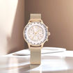 Swarovski klokke Nova Chrono watch Swiss Made, Metal bracelet, Gold tone, Champagne gold-tone finish - 5677500