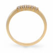 Alliansering i 14 k gult gull med diamanter - 85050300