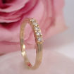Alliansering i 14 k gult gull med diamanter - 85050300