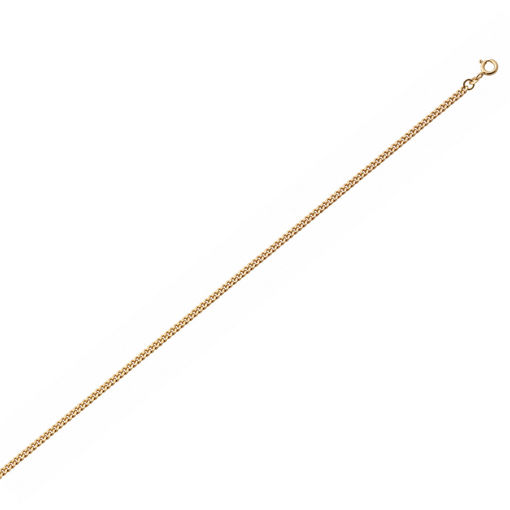 Panser herre kjede i forgylt sølv, 45 cm - 21-G100-45