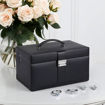 Smykkeskrin 325x210x180mm  sort - 3463517