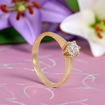 Forlovelsesring med Lab Grown diamant 0,40 ct D-VSi 14kt gult gull. Diona - 180010400LAB
