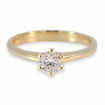 Forlovelsesring med Lab Grown diamant 0,40 ct D-VSi 14kt gult gull. Diona - 180010400LAB