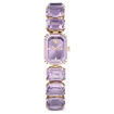 Swarovski klokke Watch Octagon cut bracelet, Purple, Champagne gold-tone finish - 5722364