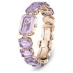 Swarovski klokke Watch Octagon cut bracelet, Purple, Champagne gold-tone finish - 5722364
