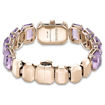 Swarovski klokke Watch Octagon cut bracelet, Purple, Champagne gold-tone finish - 5722364