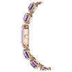 Swarovski klokke Watch Octagon cut bracelet, Purple, Champagne gold-tone finish - 5722364