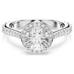 Swarovski ring Una Angelic Round cut, White, Silver-tone finish - 5717930