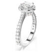 Swarovski ring Una Angelic Round cut, White, Silver-tone finish - 5717930
