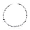 Armbånd i hvit gull 14kt, 19 cm - 16481