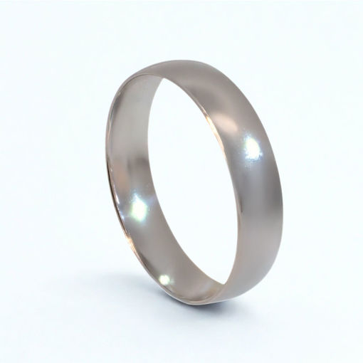 Giftering i platina 950, 5 mm. RUBIN modell 167 - 1050