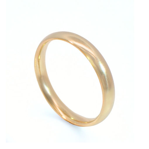 Giftering i gult gull 14kt, 3.5 mm. RUBIN modell 803 - 1435