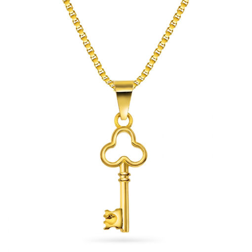 Smykke Nøkkel i gult gull 14 kt - 52839