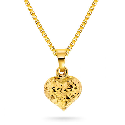 Smykke Hjerte i gult gull 14 kt - 52808