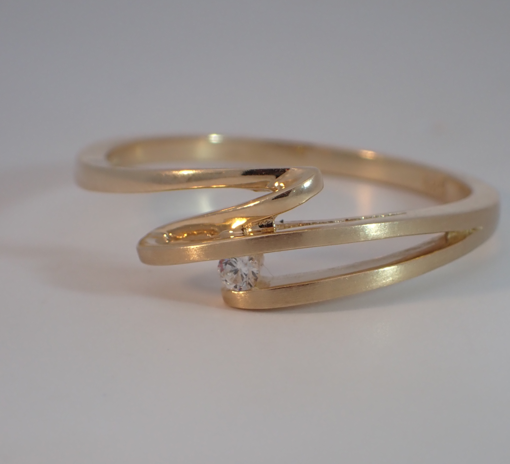 Gullring med zirkonia stein-coc5000622