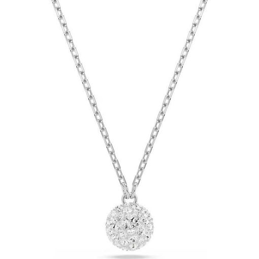 Swarovski smykke Dextera pendant Round cut, Sphere, White, Rhodium plated - 5693206