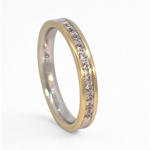 Diamantring Flerstens 0,165 ct TW-Si i 14kt gull - 2976533